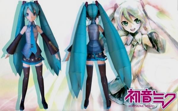 Papermau Vocaloid Hatsune Miku Paper Doll By Paperlegend